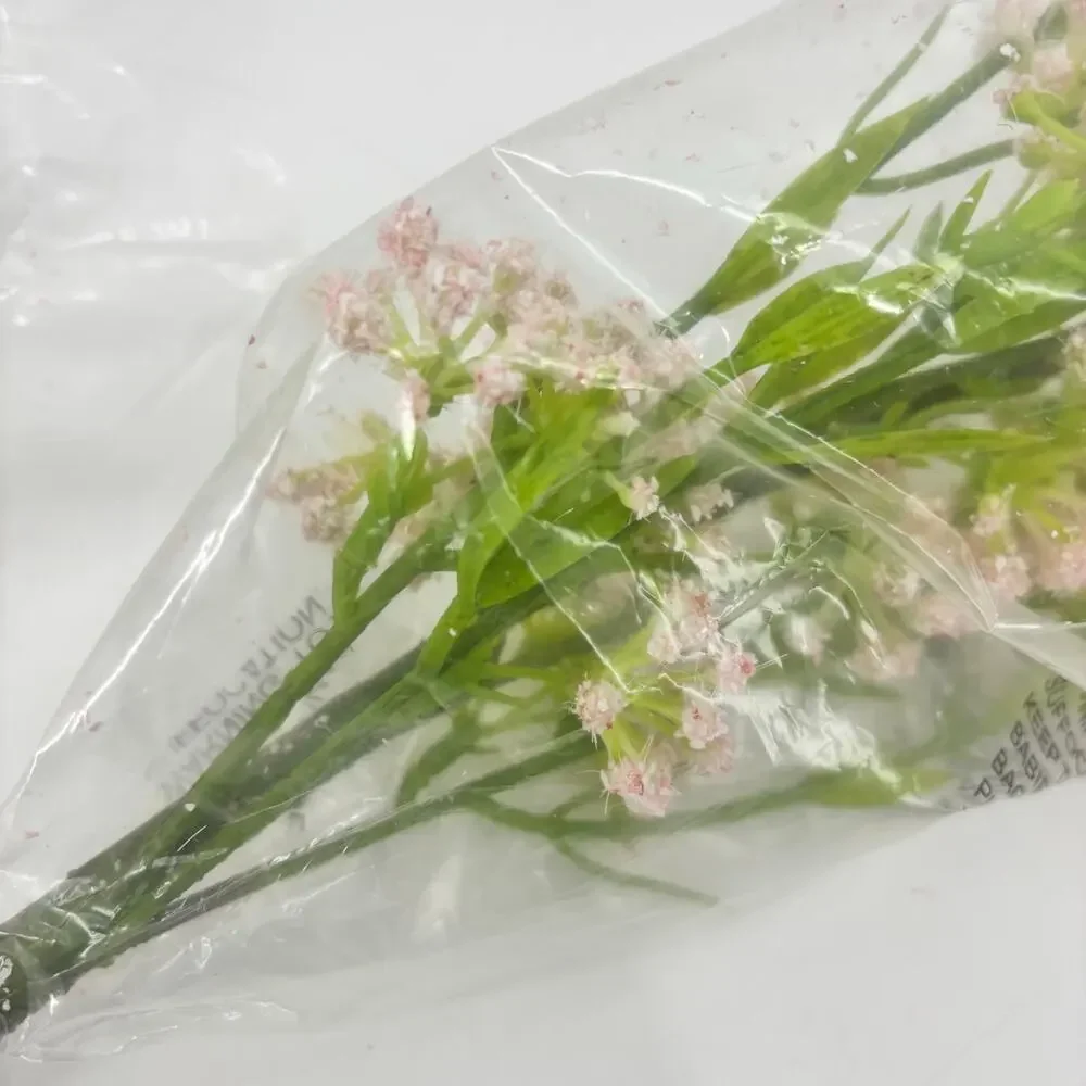 Baby Breath Silk Flowers Artificial Pink Gypsophila 6 Branches